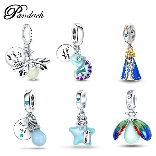 925 Sterling Silver Exquisite Charms Pendants DIY Jewelry